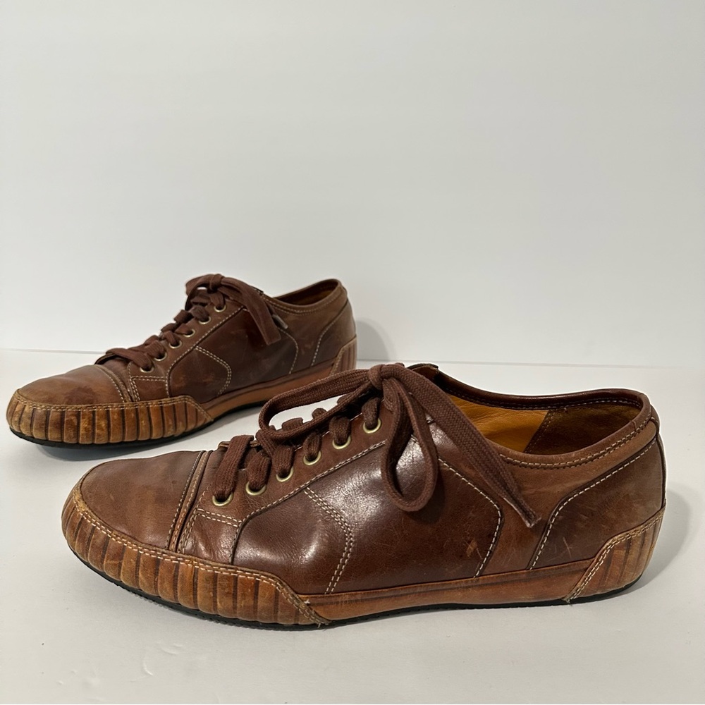 Cole Haan Noah Oxford Men's 10.5 Brown Leather Cap Toe Shoes (Like Nantucket)